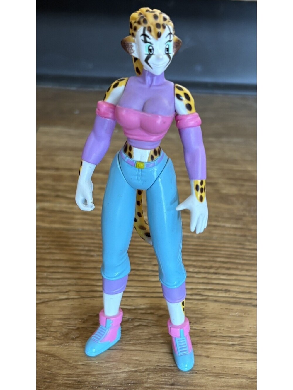1998 Gold Digger Cheetah Action Figure Antarctic Press European Variant. B3
